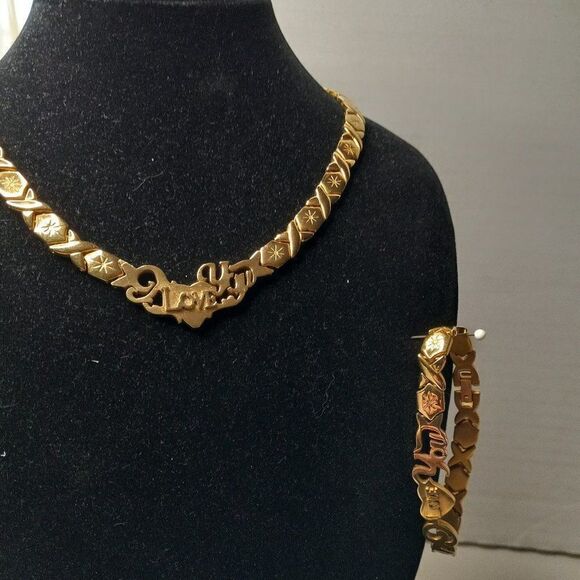 I Love You Necklace and Bracelet - Picture 1 of 11